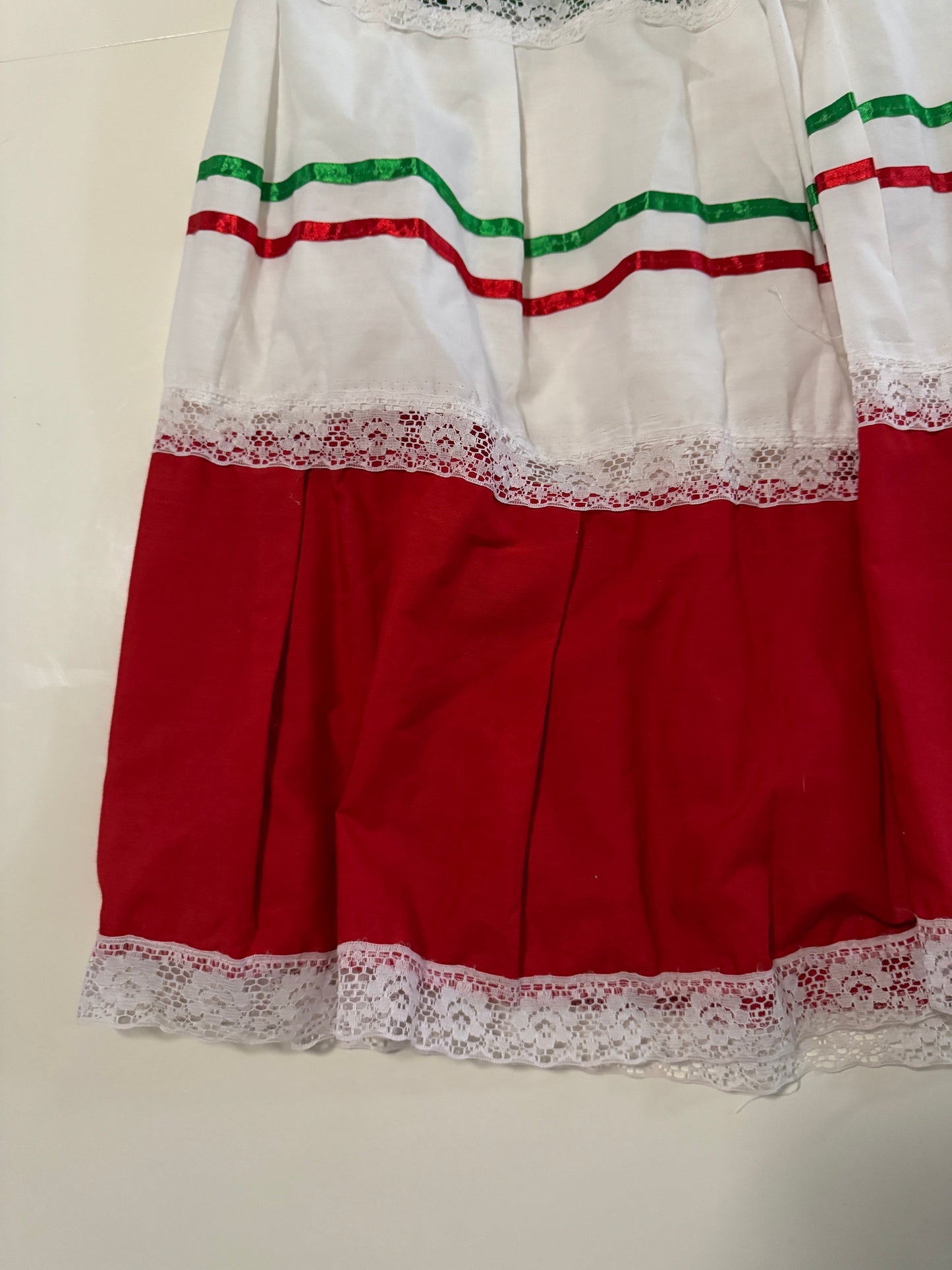 Falda mexicana tricolor, Talla M, Mujer