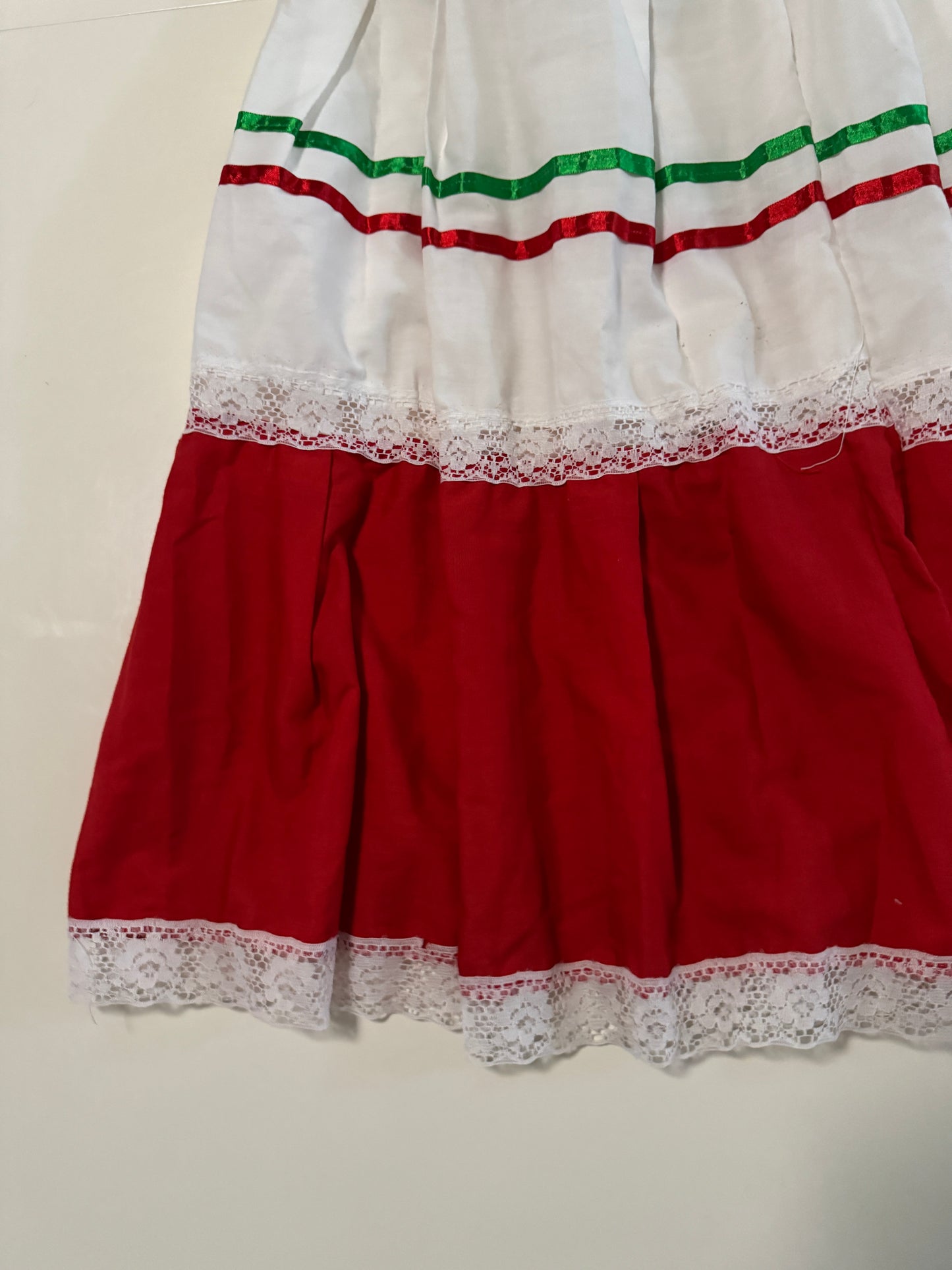 Falda mexicana tricolor, Talla M, Mujer