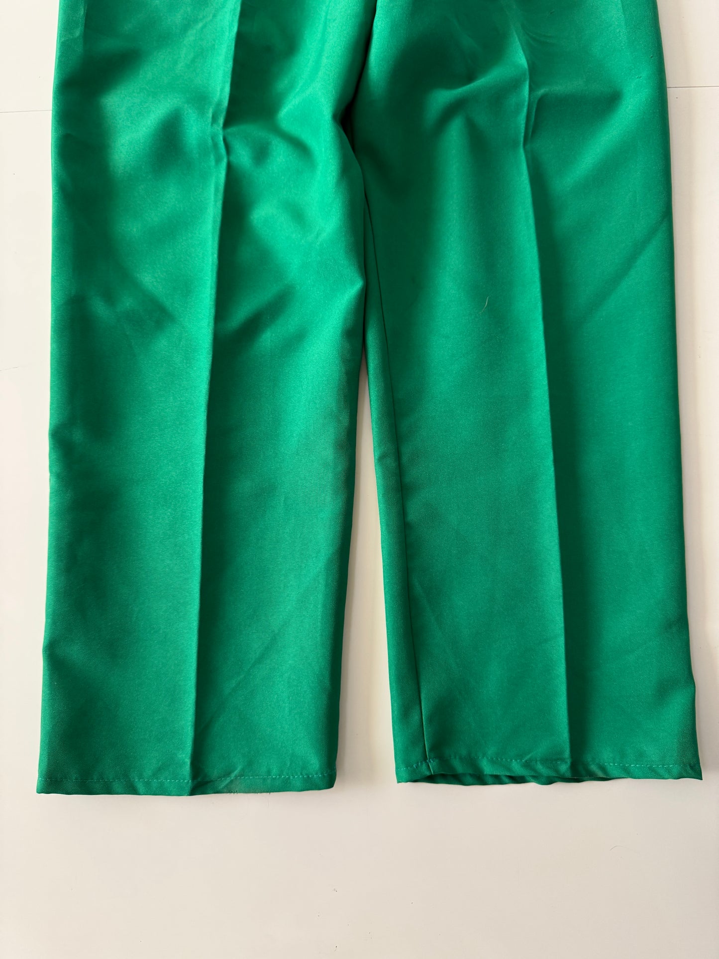 Pantalones con elastico en cintura verdes, Talla S-M, Unisex