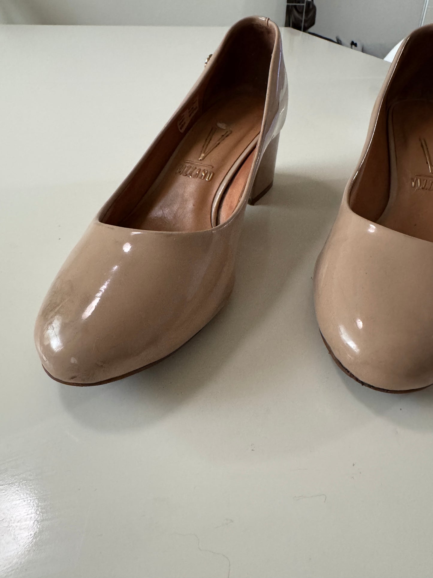 Zapatos de charol nude, Talla 10Usa, 28Mx, 41 Eur, Mujer