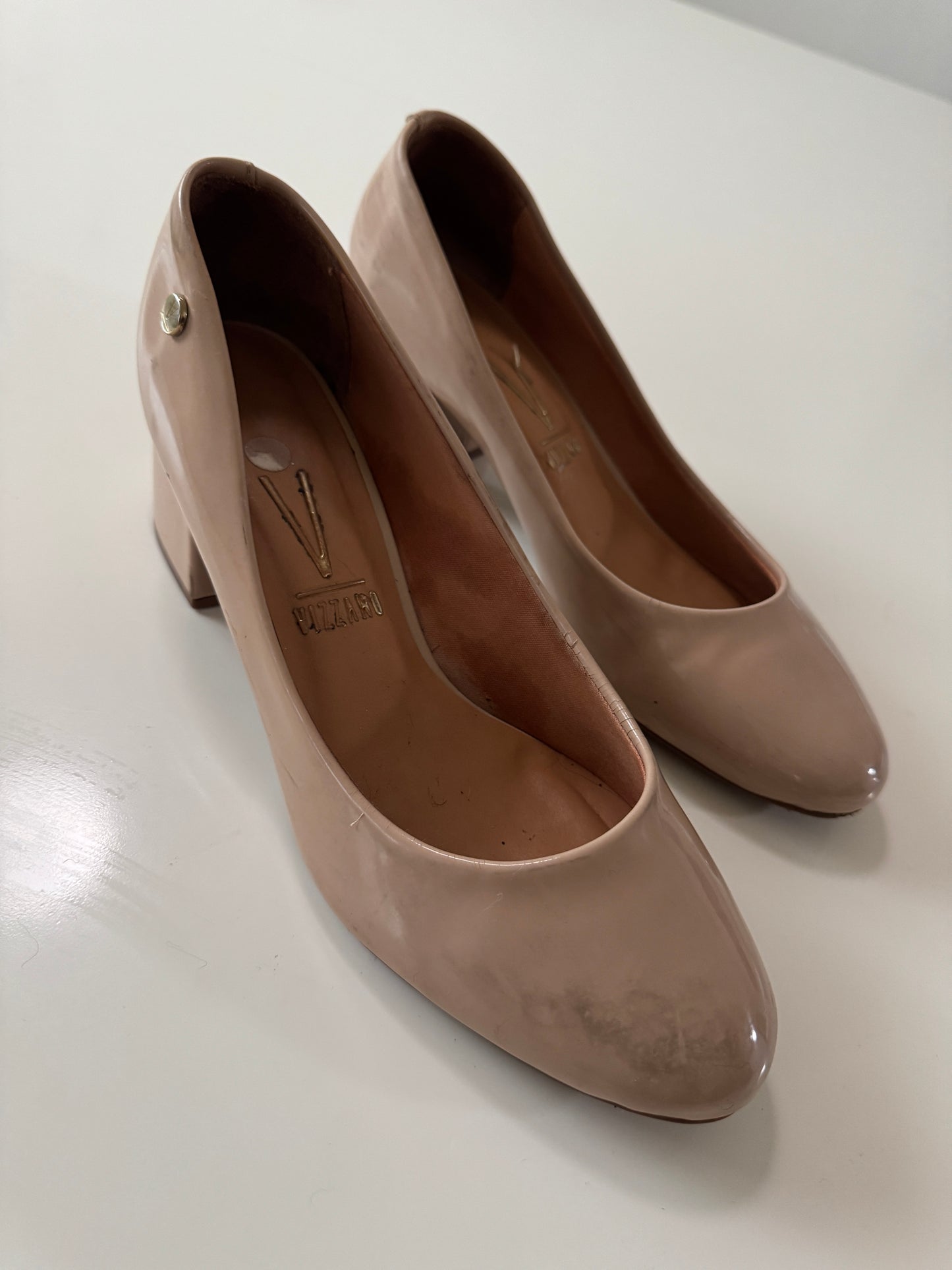 Zapatos de charol nude, Talla 10Usa, 28Mx, 41 Eur, Mujer