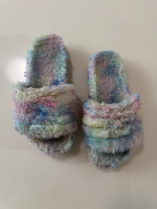 Sandalias de peluche colores, Talla 26Mx, Mujer