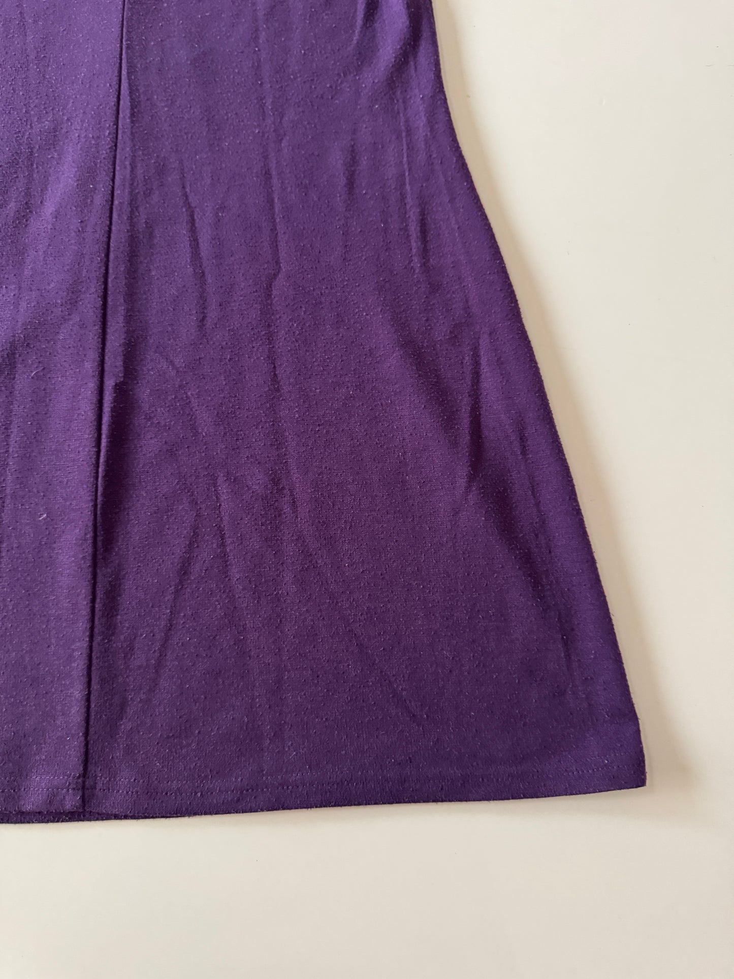 Vestido morado cuello alto,  Talla S, Mujer