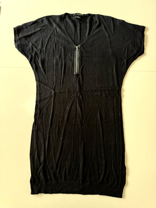 Vestido negro tejido, Talla M, Mujer