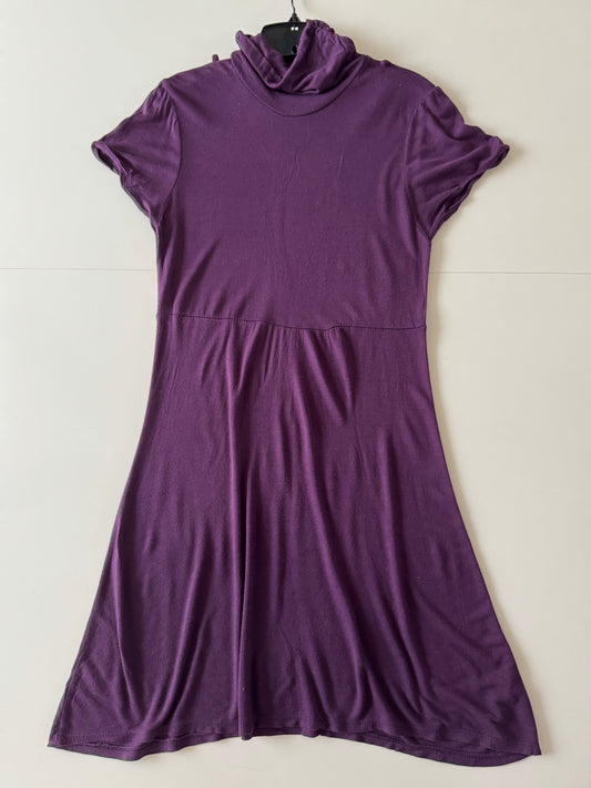 Vestido morado de camiseta, Talla S, Mujer