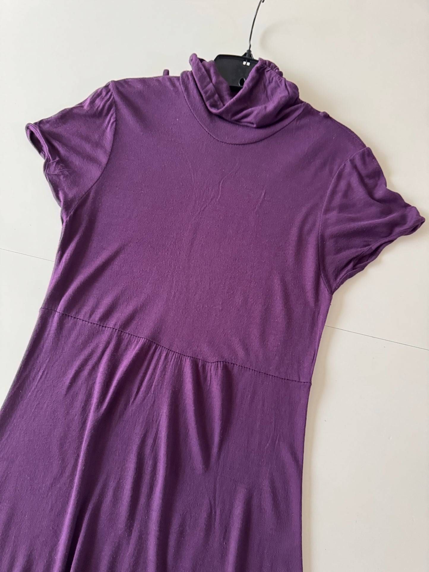 Vestido morado de camiseta, Talla S, Mujer