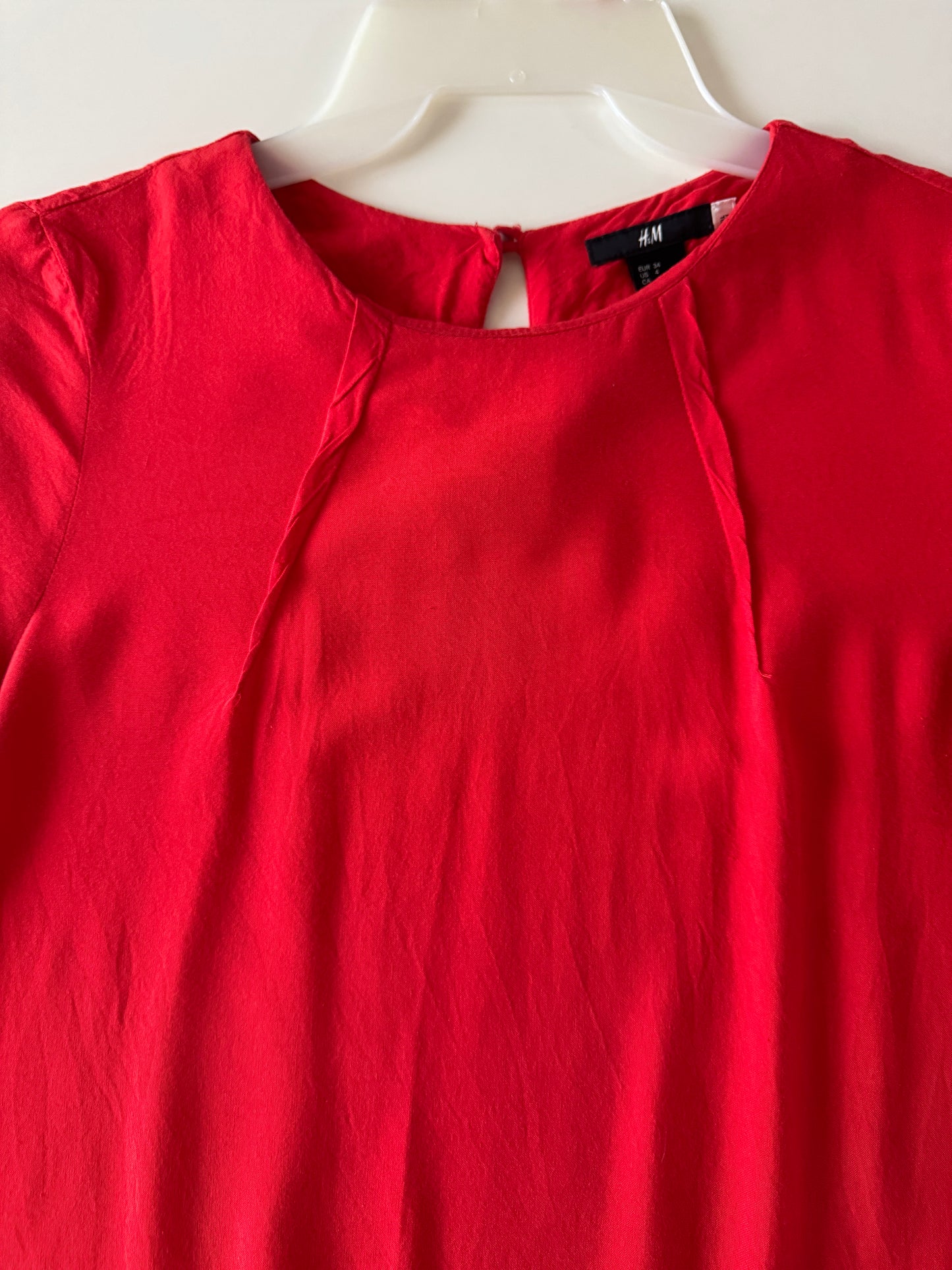 Vestido rojo, Talla 4, S, Mujer