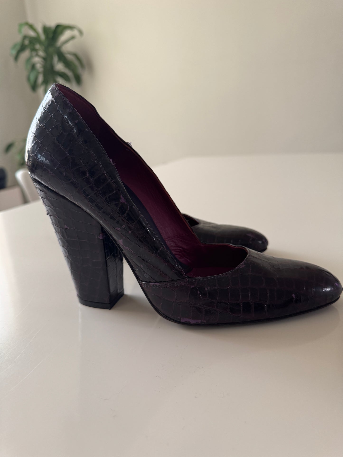 Zapatos morados, Talla 39Eu, 24.5Mx, Mujer