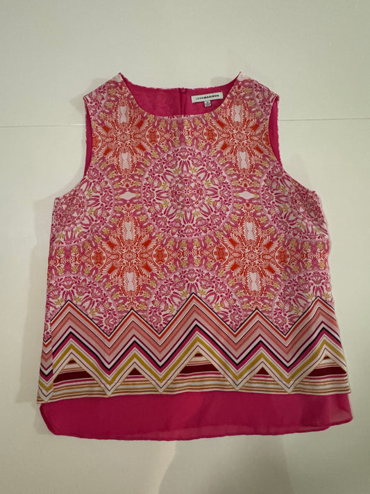 Blusa estampada sin mangas, Talla XL, Mujer