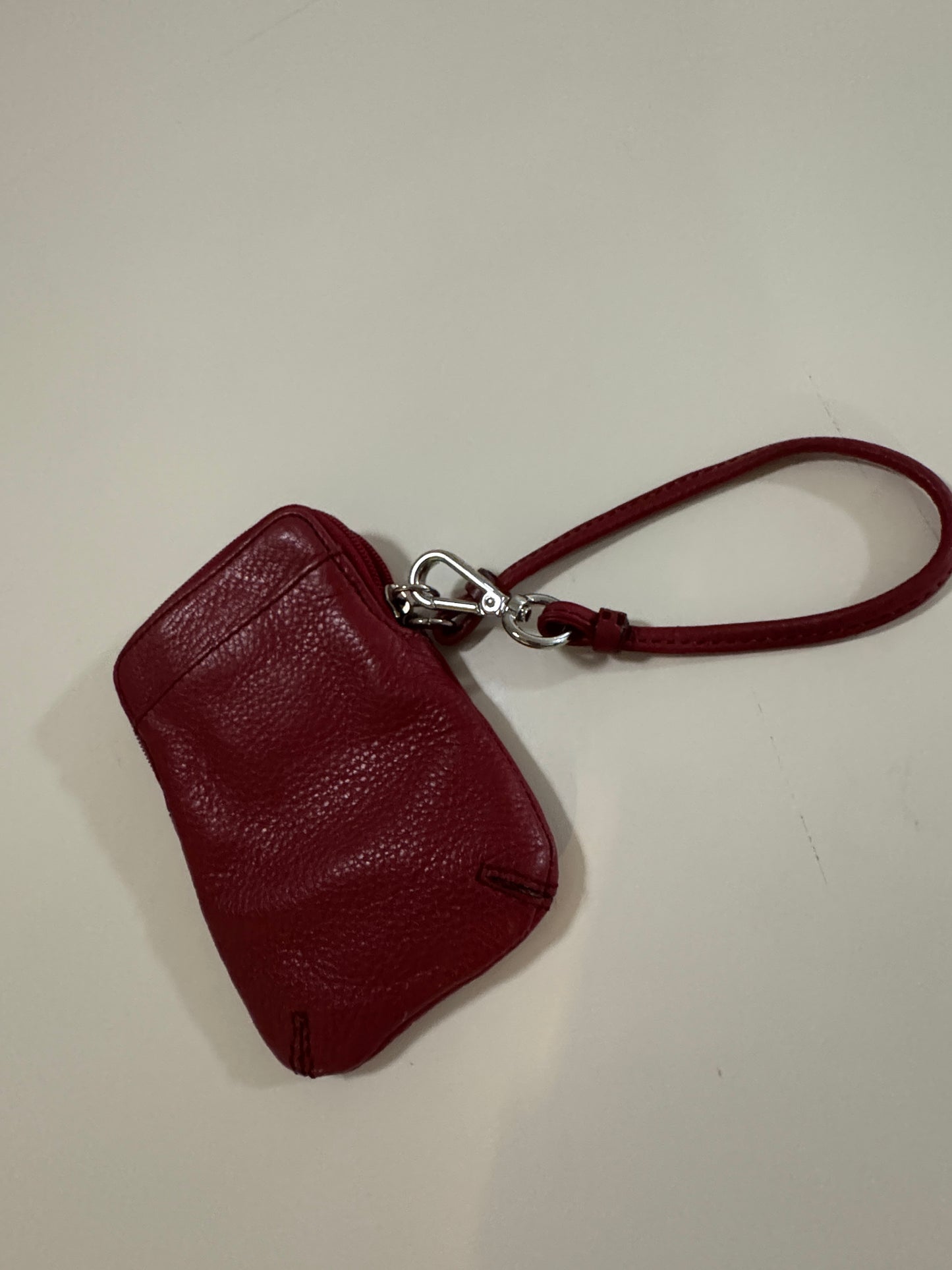 Mini Monedero de piel rojo