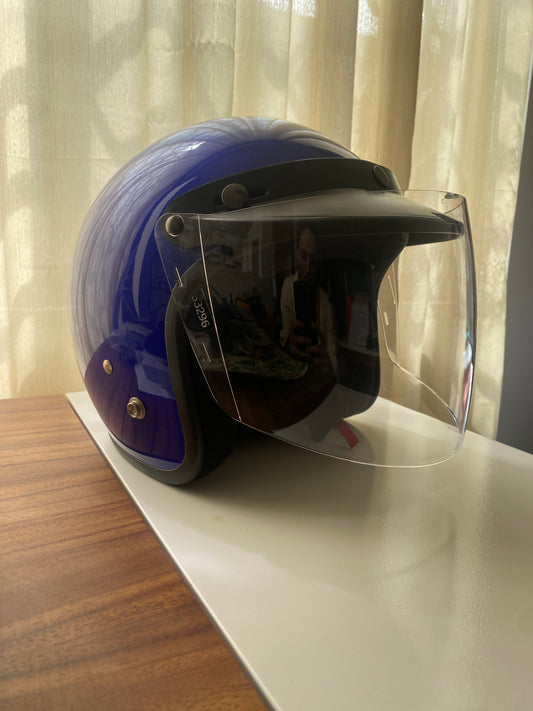 Casco azul motociclista, Hombre, Talla L