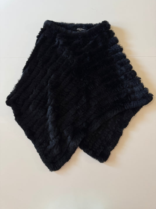 Poncho de piel de conejo, Unitalla, Mujer, Rivet