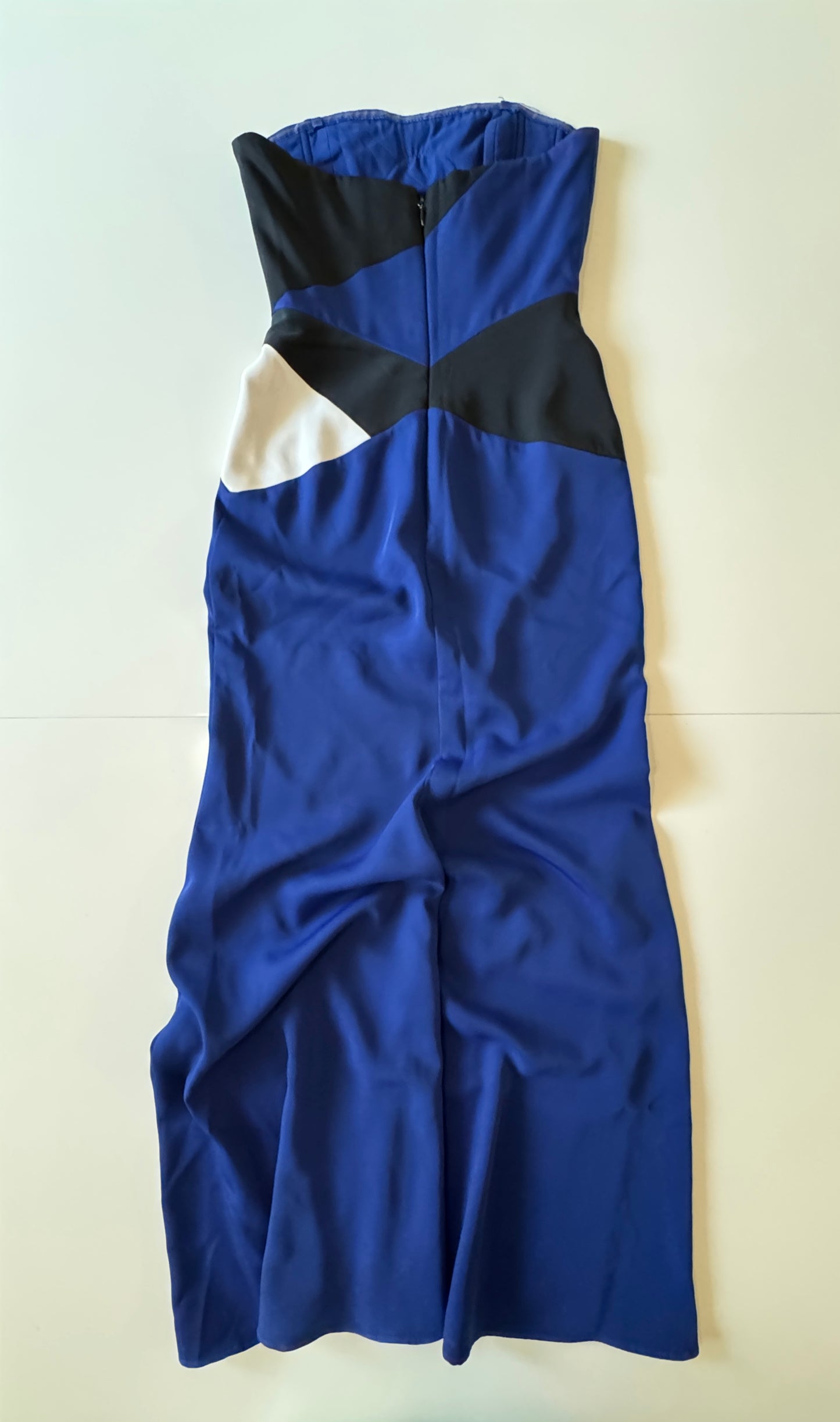 Vestido de fiesta azul strapless, Talla 2, S, Mujer, BCBG Max Azria