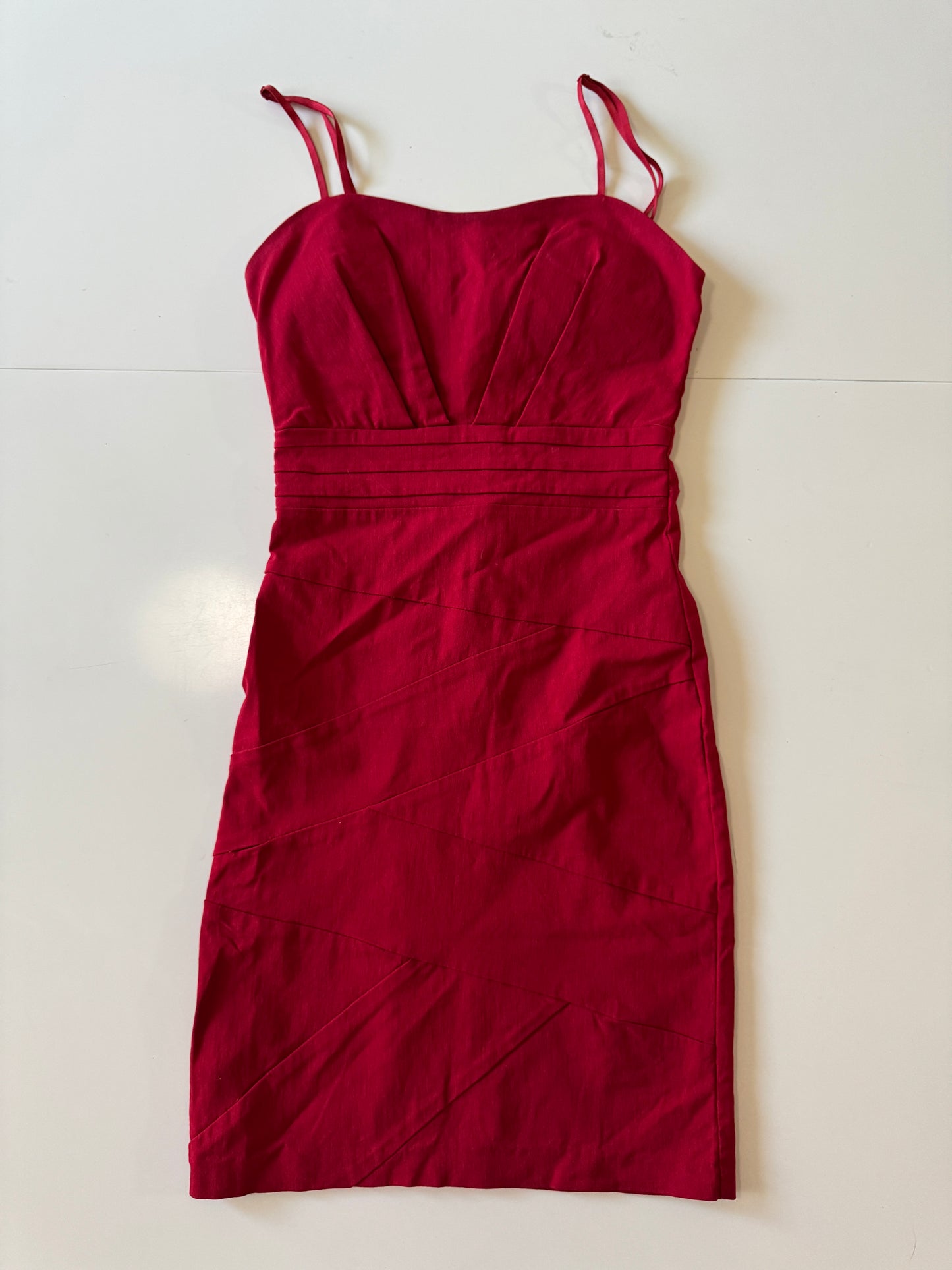 Vestido ajustado rojo, Talla 5mx, Mujer, Alcantara Fashion