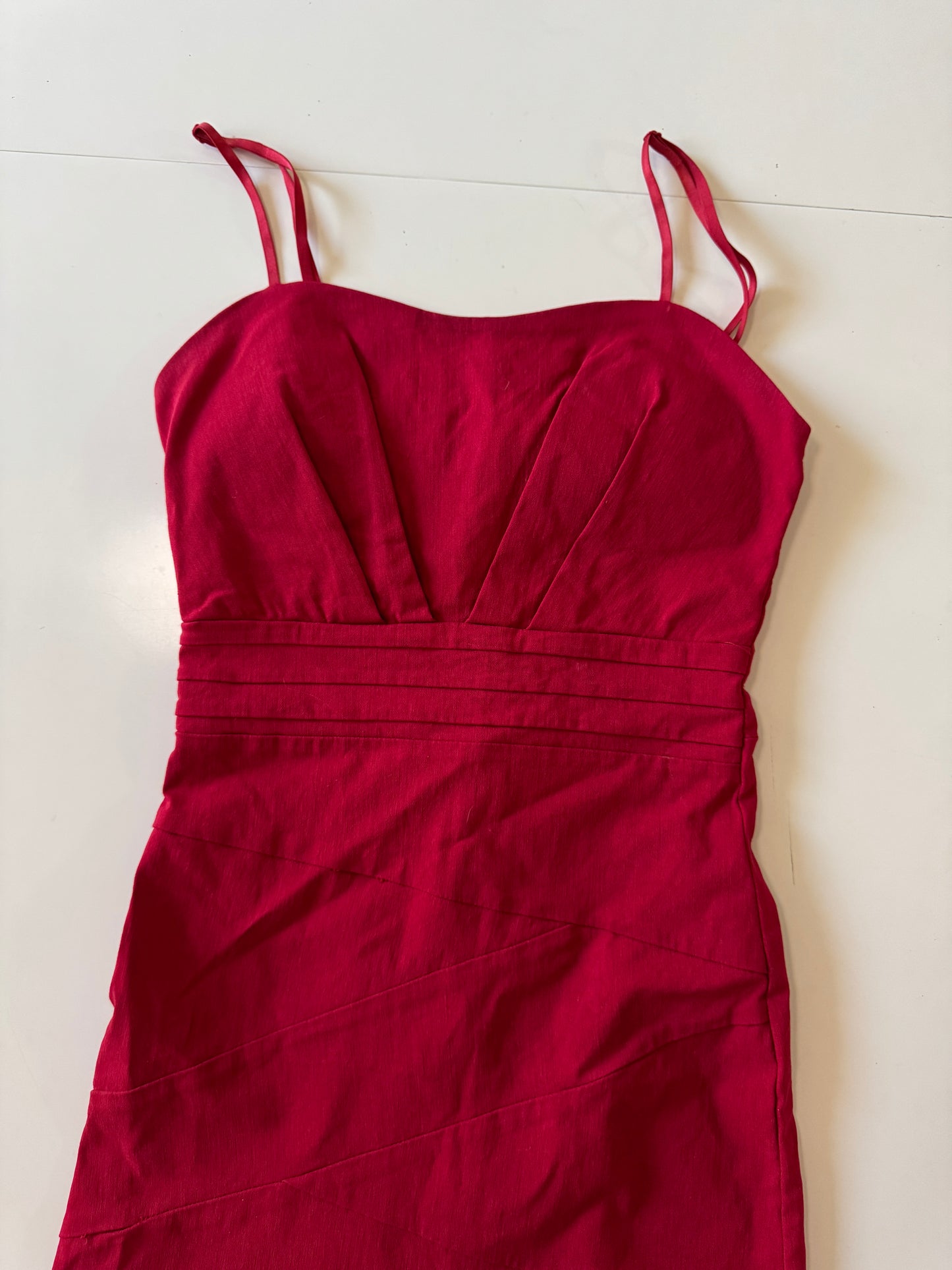 Vestido ajustado rojo, Talla 5mx, Mujer, Alcantara Fashion