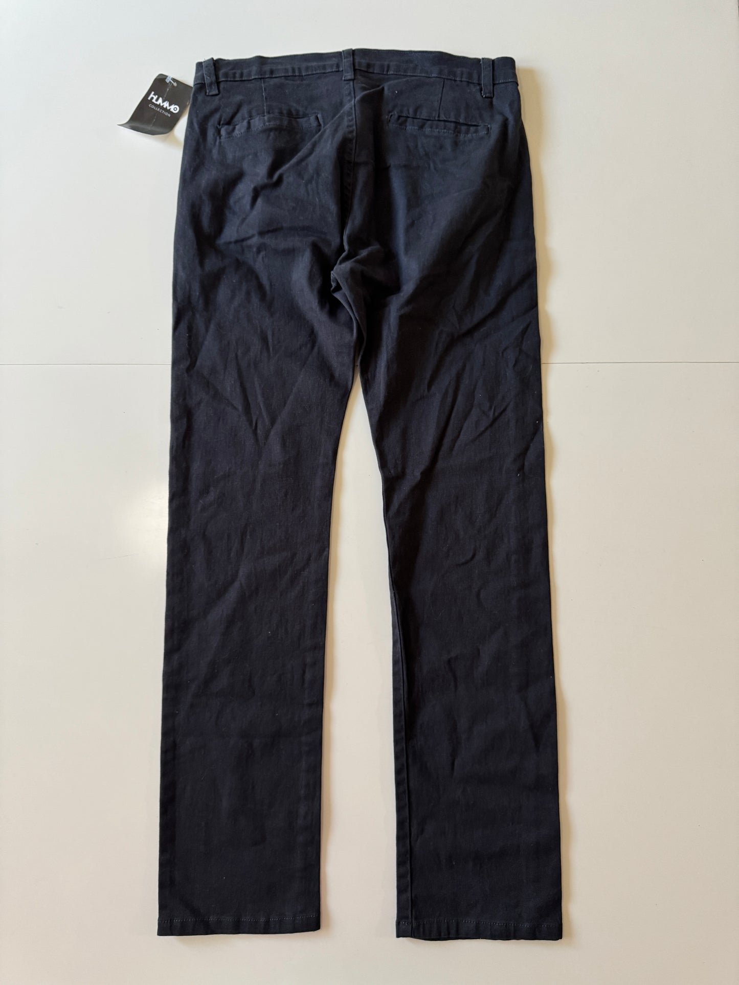 Pantalones negros casuales, Talla 32 Skinny, Hombre, Hummo