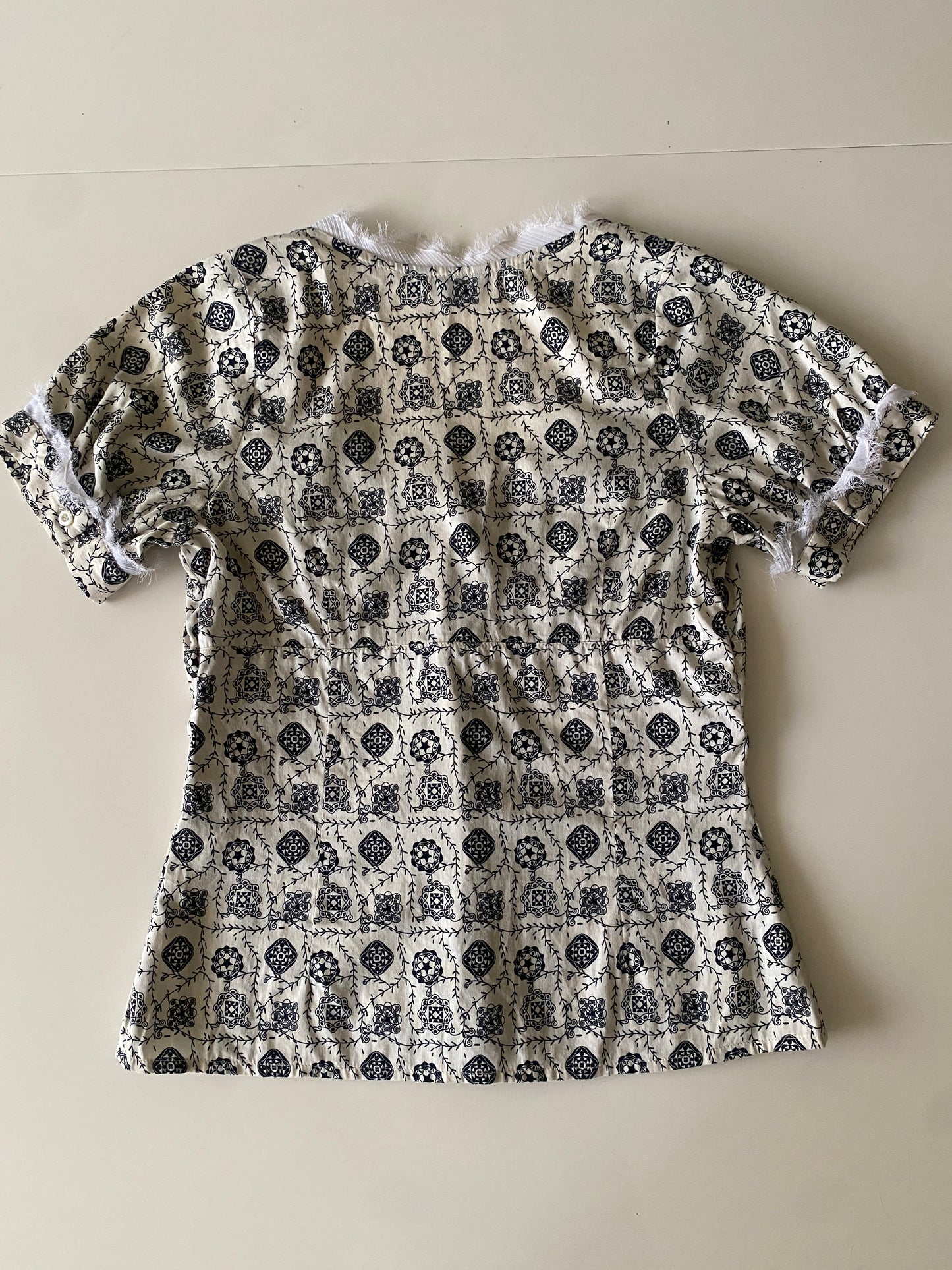 Blusa estampada, Talla 30 (S), Mujer