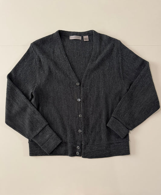 Cardigan gris de botones, Talla M, Mujer, Cypress Links