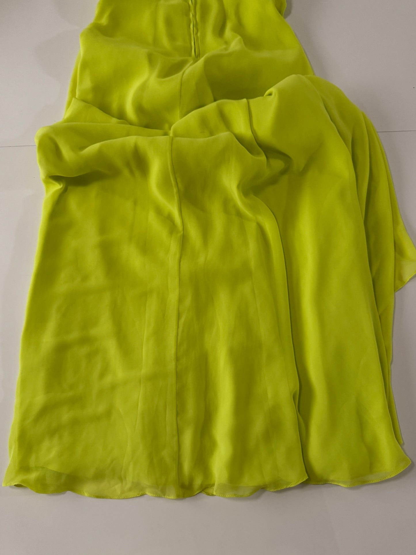 Vestido de fiesta amarillo limon, Talla 2, Xs, Mujer, Belle Badgley Mischka