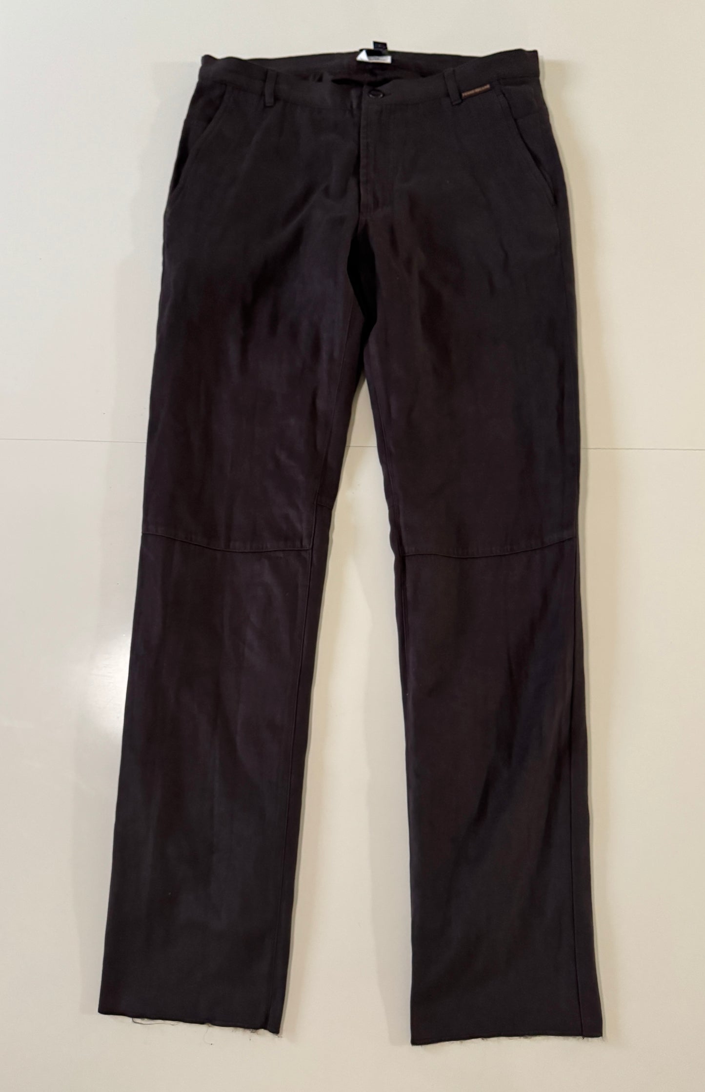 Pantalones cafe, efecto suede, Talla 36, 50It, Hombre, Gianfranco Ferre Jeans