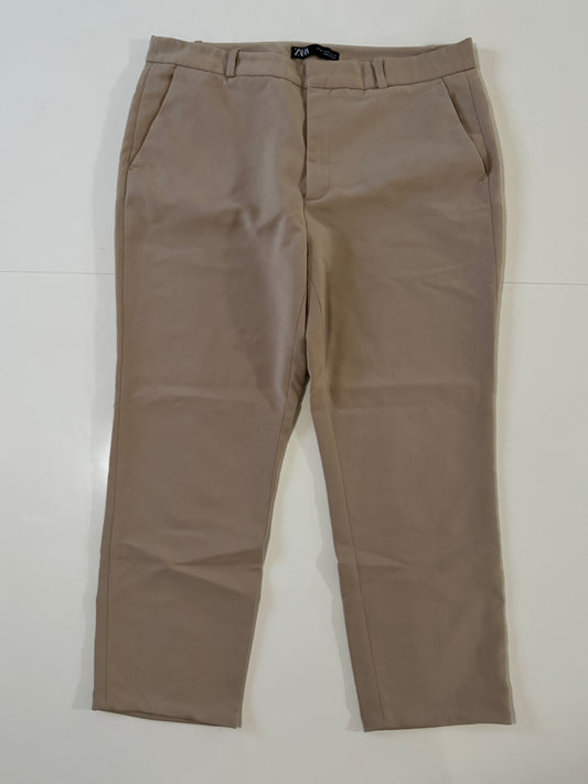 Pantalones chinos beige, Talla 12, 34Mx, L, Mujer, Zara