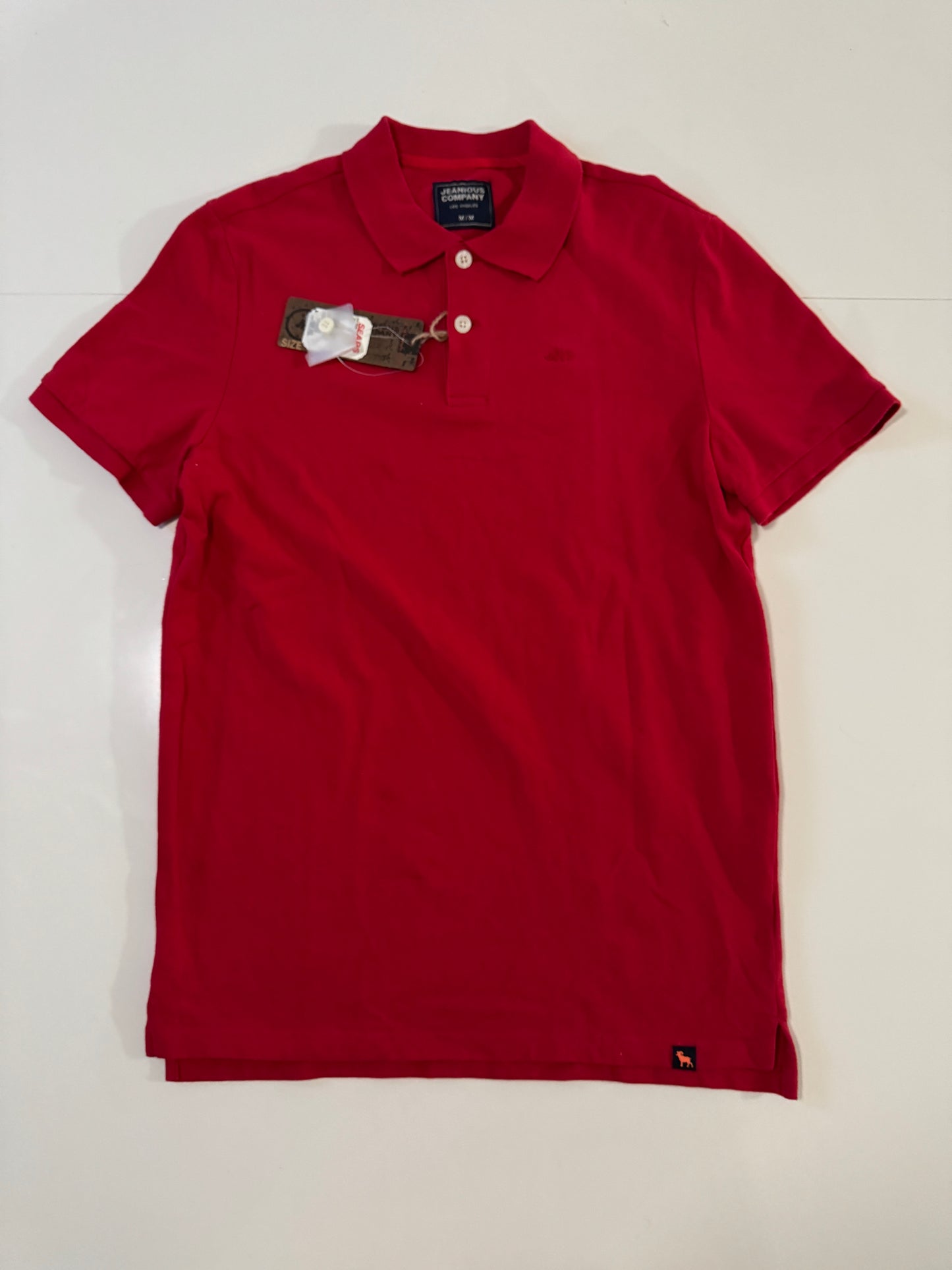 Polo roja basica, Talla M, Juvenil, Hombre, Jeanious Company