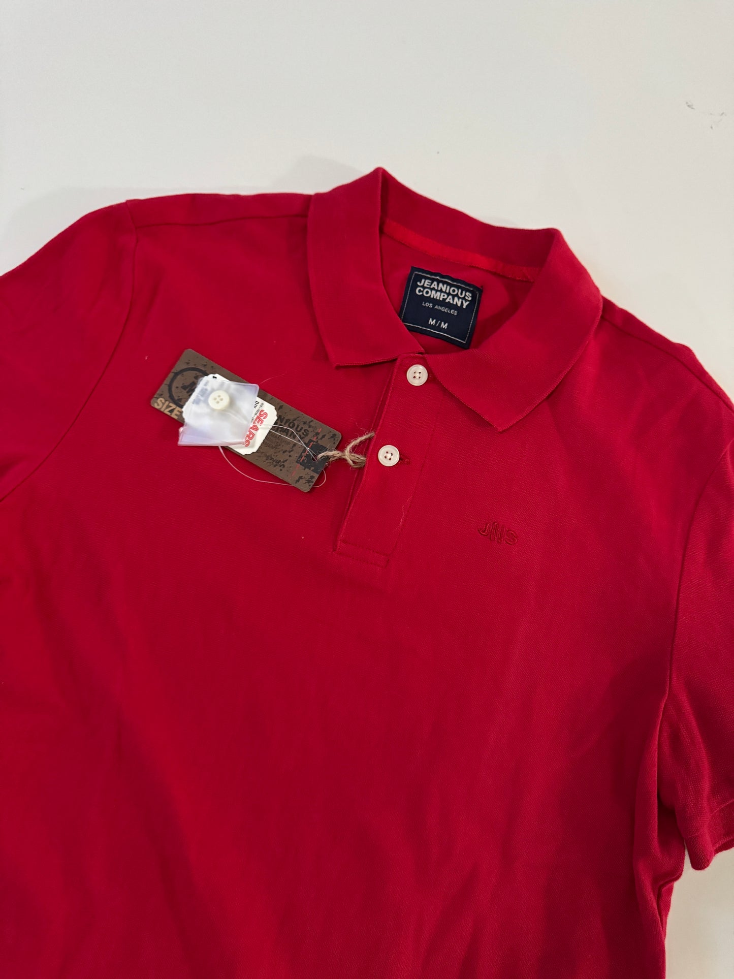 Polo roja basica, Talla M, Juvenil, Hombre, Jeanious Company