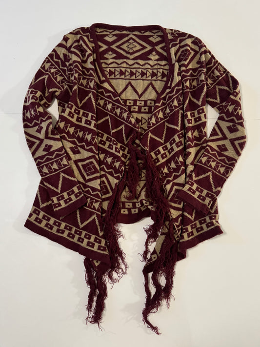 Sweater tejido etnico, Talla S-M, Mujer