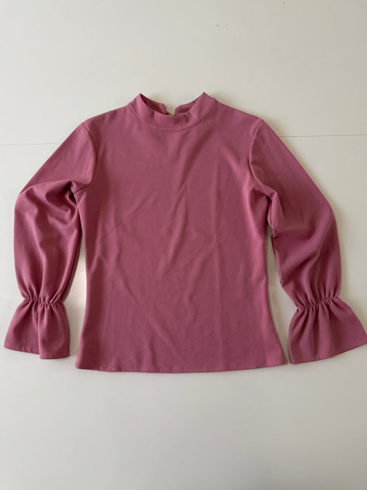Blusa manga larga rosa, Talla S, Mujer