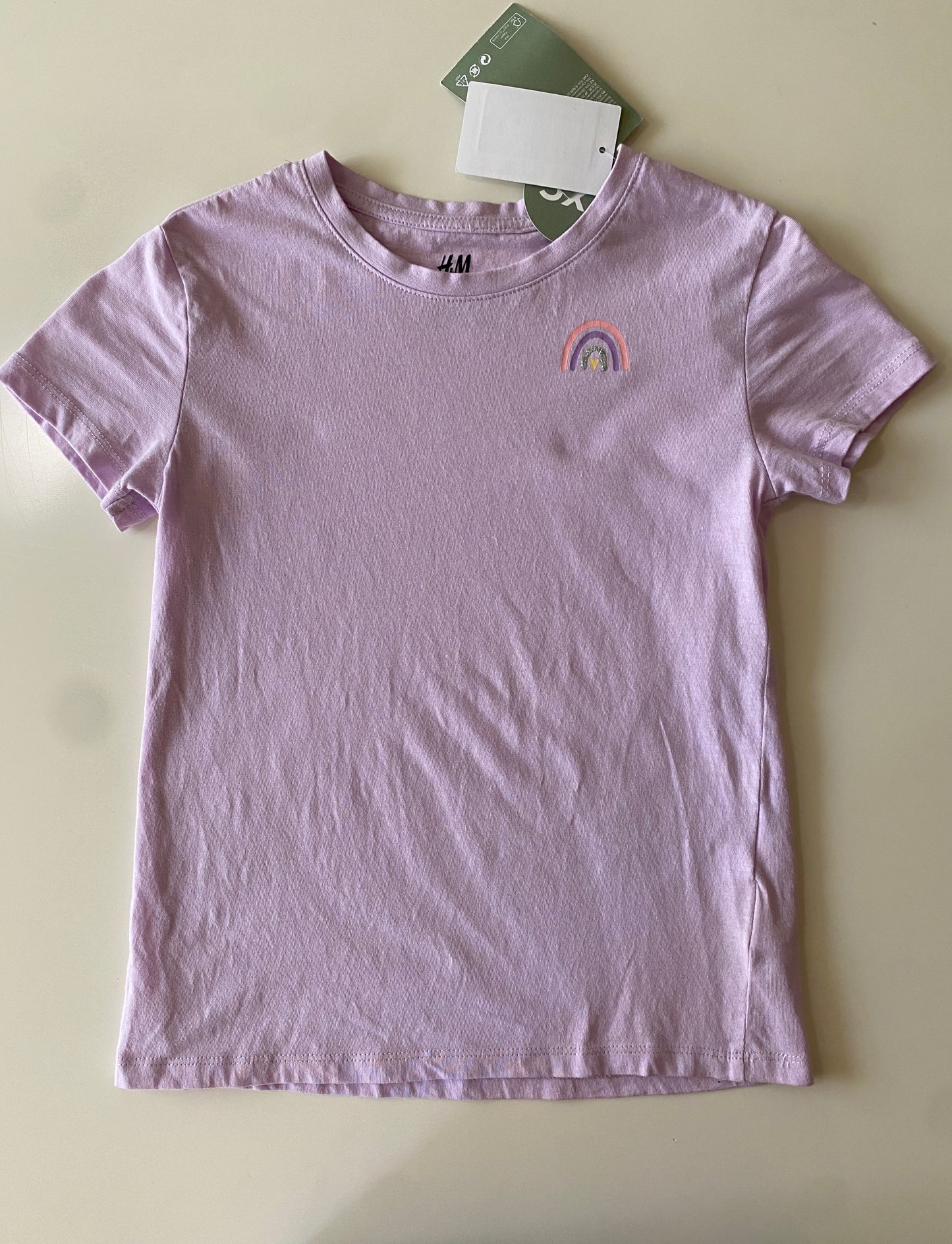 Playera con arcoiris, Talla 6-8A, Niña