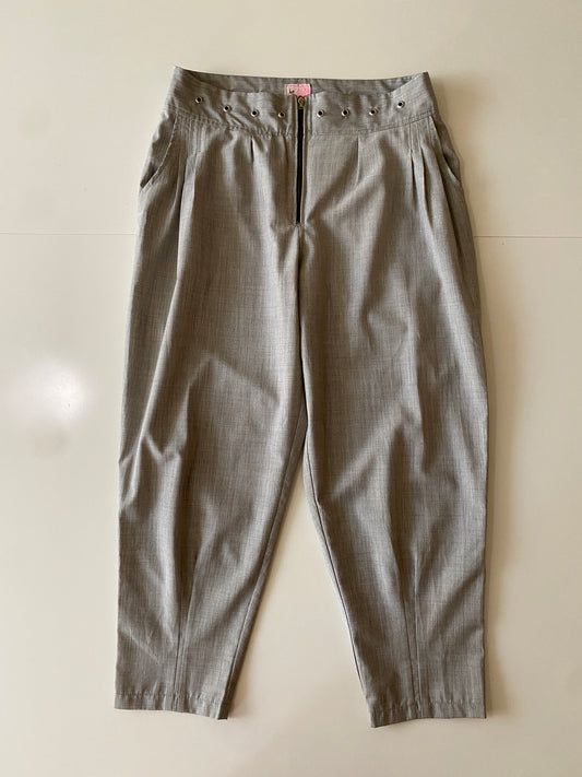 Pantalones capri de diseño mexicano, Talla 26, Mujer