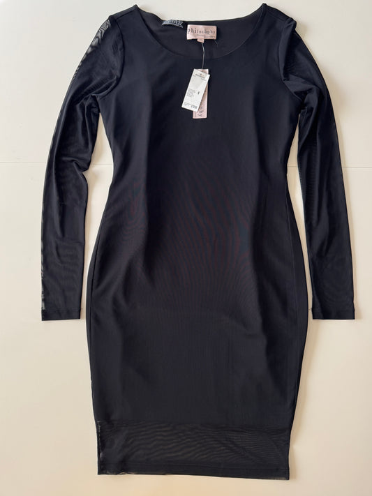 Vestido ajustado con mangas de mesh, Talla M, Mujer, Philosophy