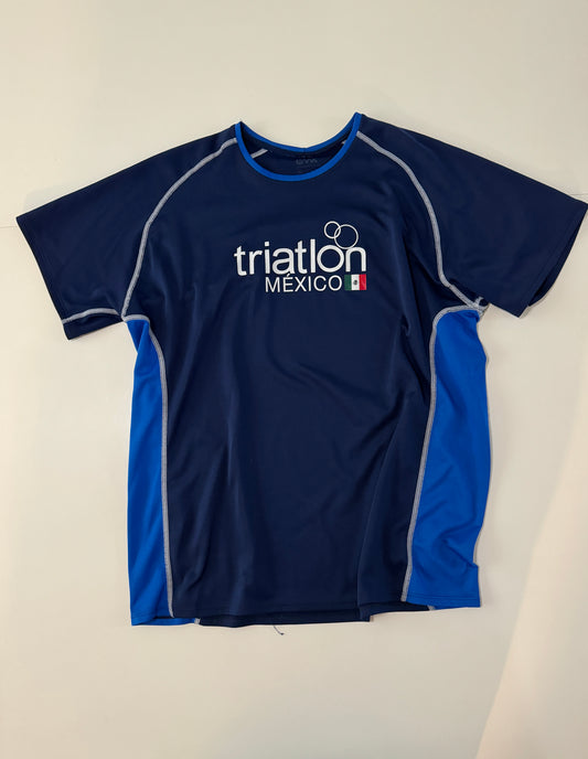 Playera deportiva azul, Talla XL, Hombre