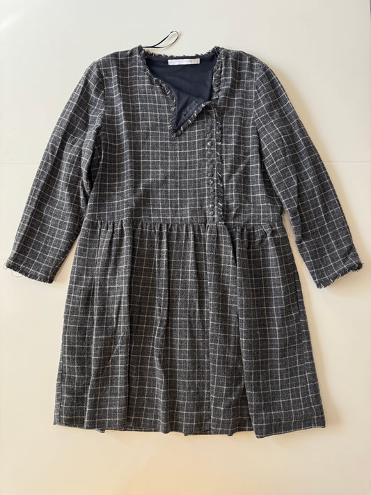 Vestido invernal de cuadros, Talla L, 30Mx, Mujer, Zara Trafaluc Collection