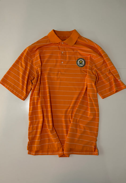 Polo naranja bordada, Talla XL, Hombre