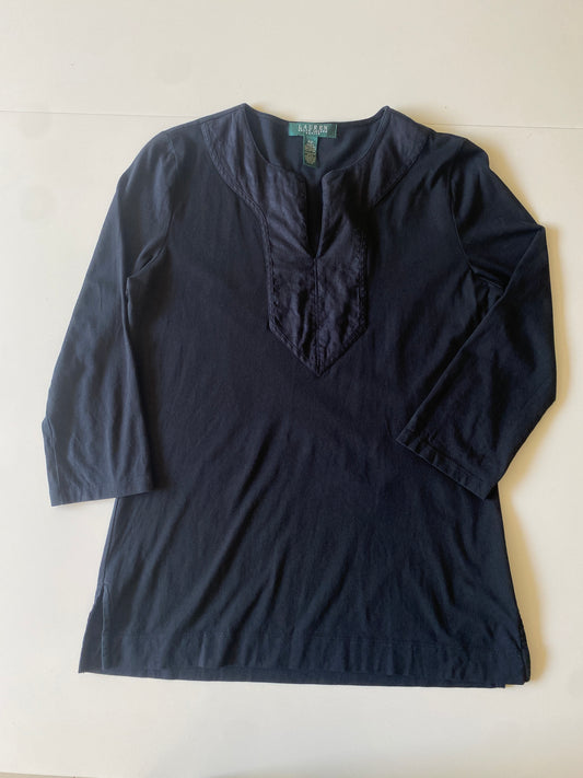 Blusa negra 100% algodón, Talla PM, Mujer