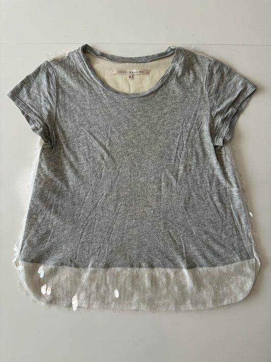 Playera con lentejuelas, Talla S, Mujer