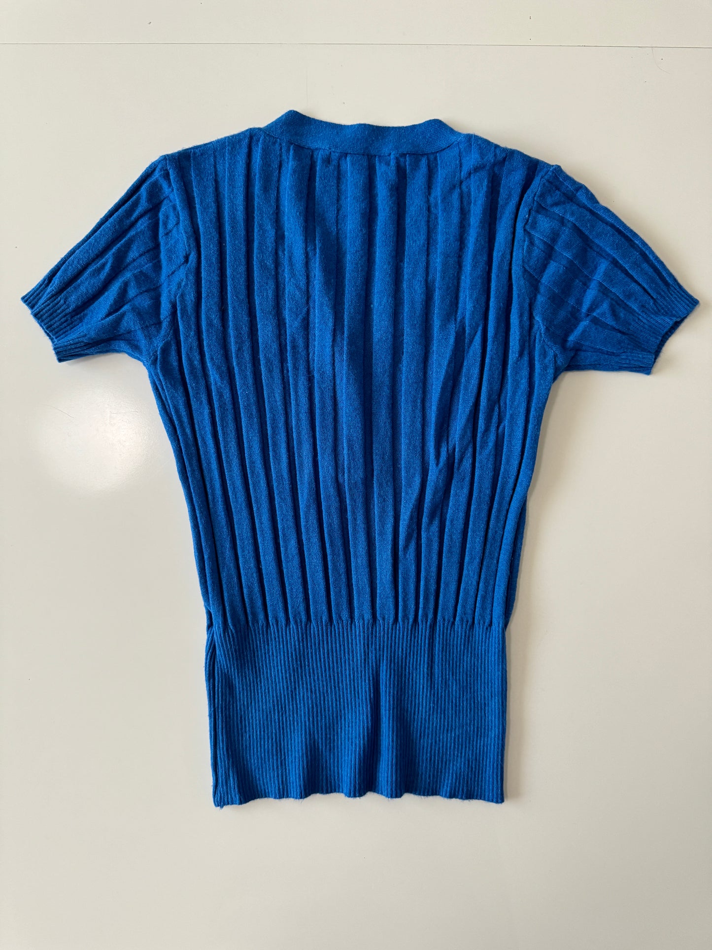 Blusa de punto azul, Unitalla, Mujer