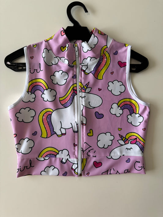Top deportivo estampado, Talla S, Mujer
