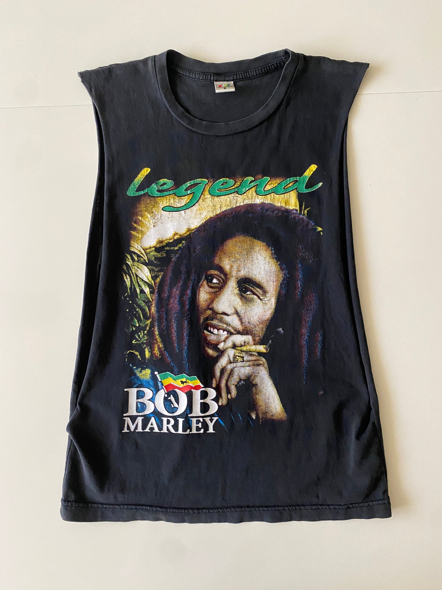 Muscle Shirt print de Bob Marley, Talla S, Hombre