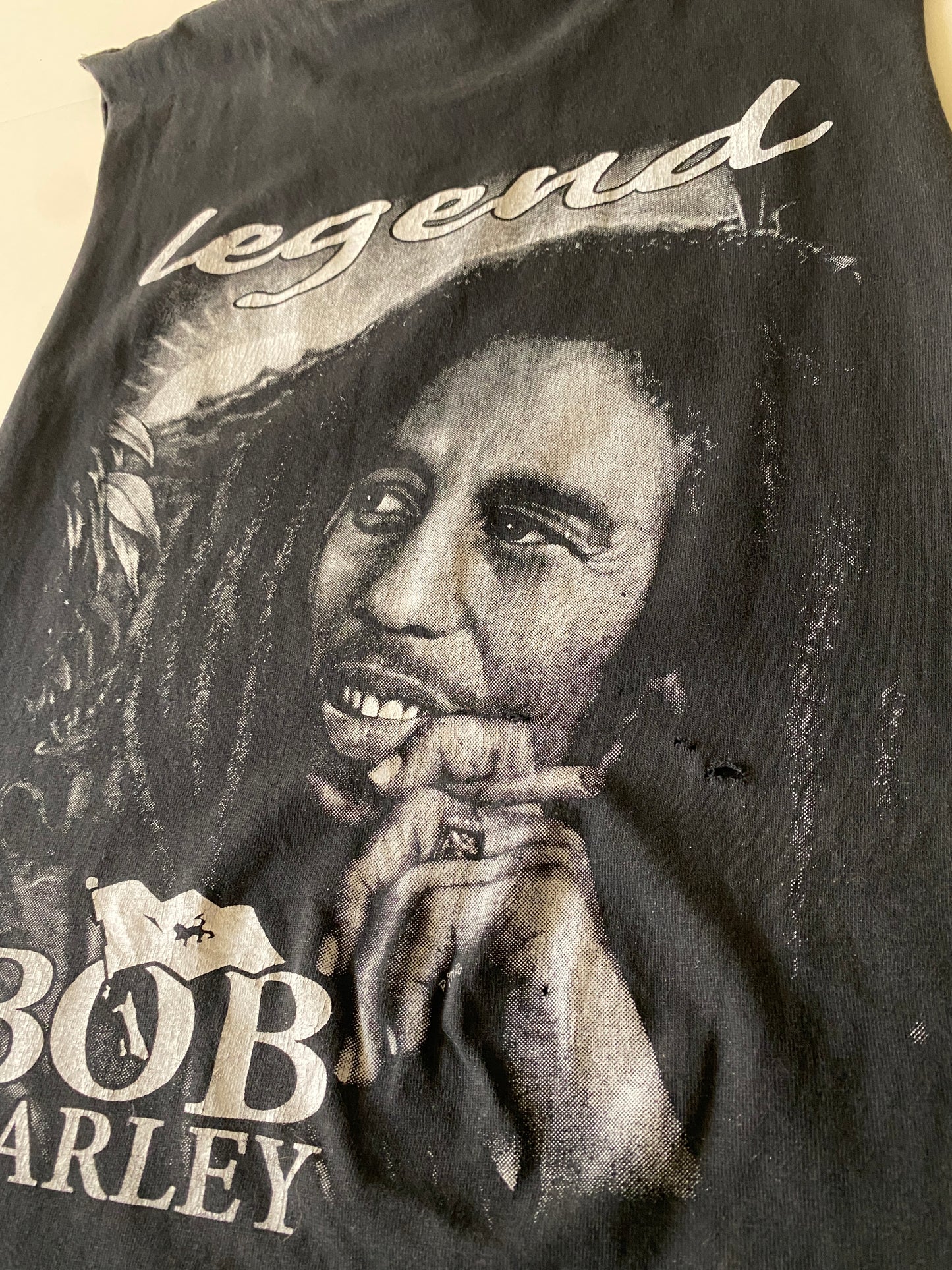 Muscle Shirt print de Bob Marley, Talla S, Hombre