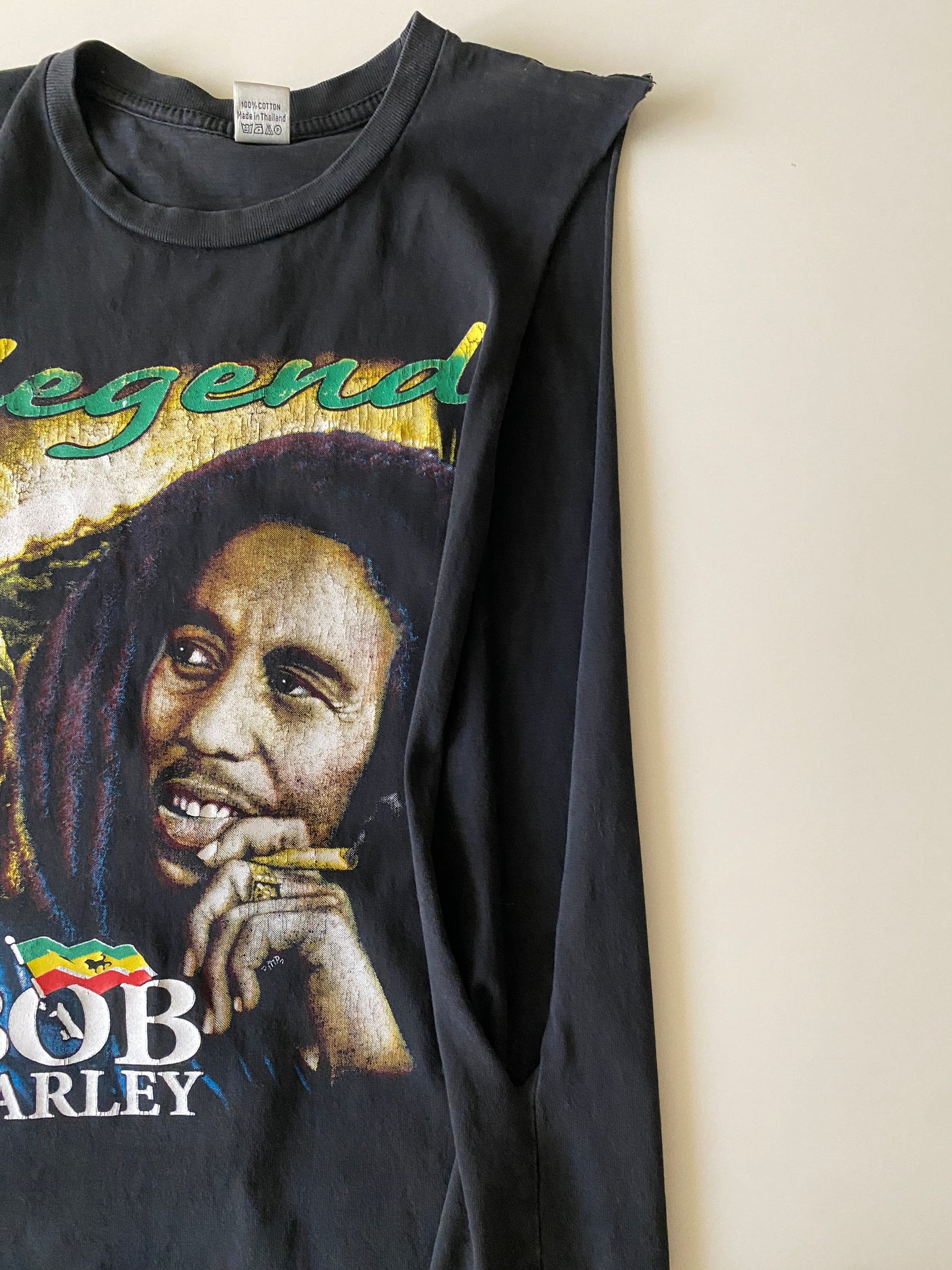 Muscle Shirt print de Bob Marley, Talla S, Hombre