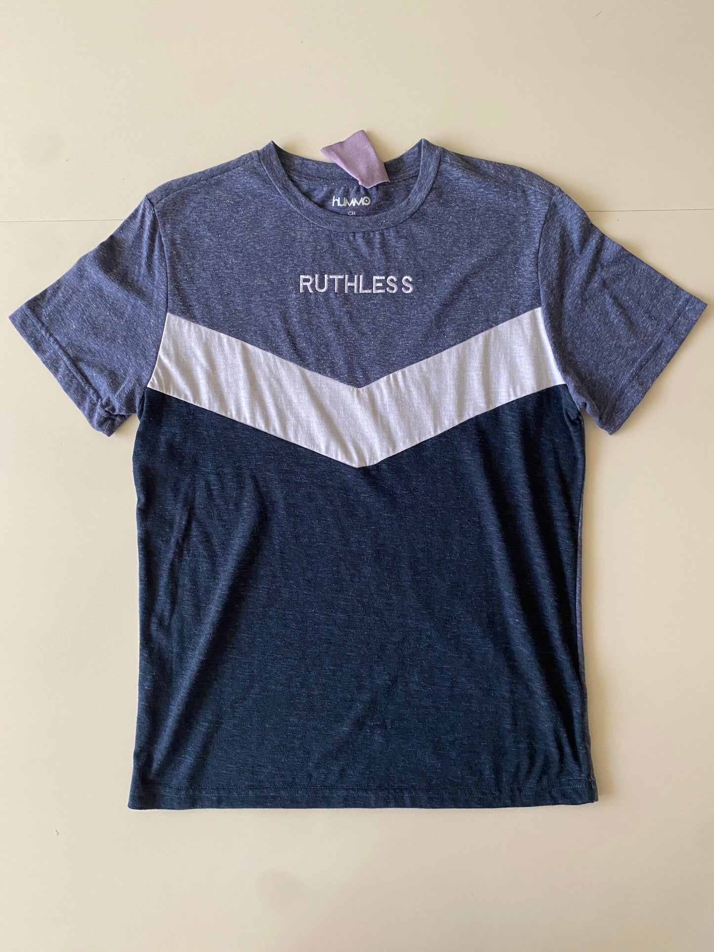 Playera tonos azul: Ruthless, Talla S, Hombre