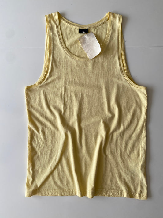 Playera sin mangas amarilla, Talla M, Hombre