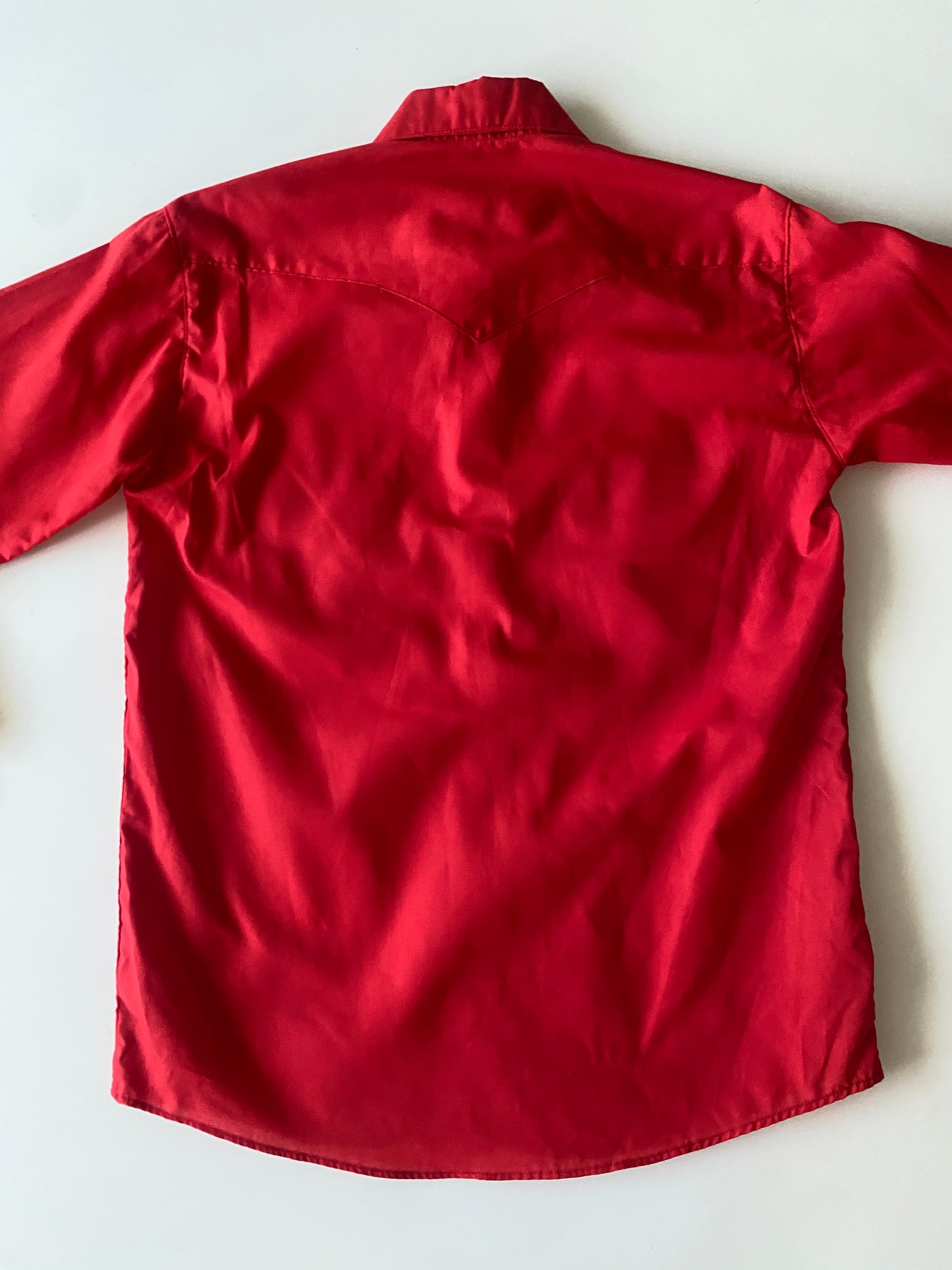 Camisa vaquera roja, Talla M, 34, Hombre