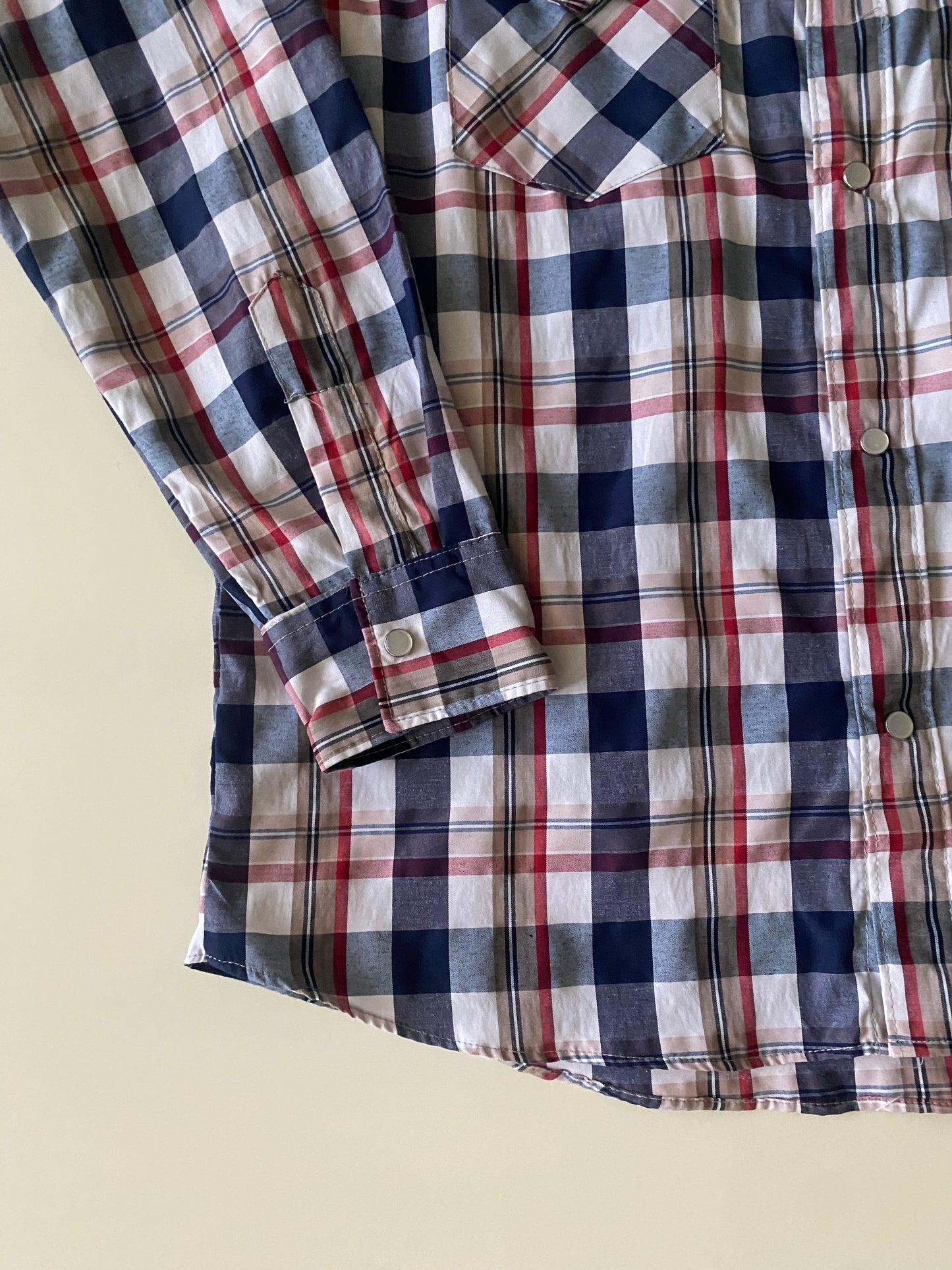 Camisa cuadros corte vaquero, Talla M, 34, Hombre