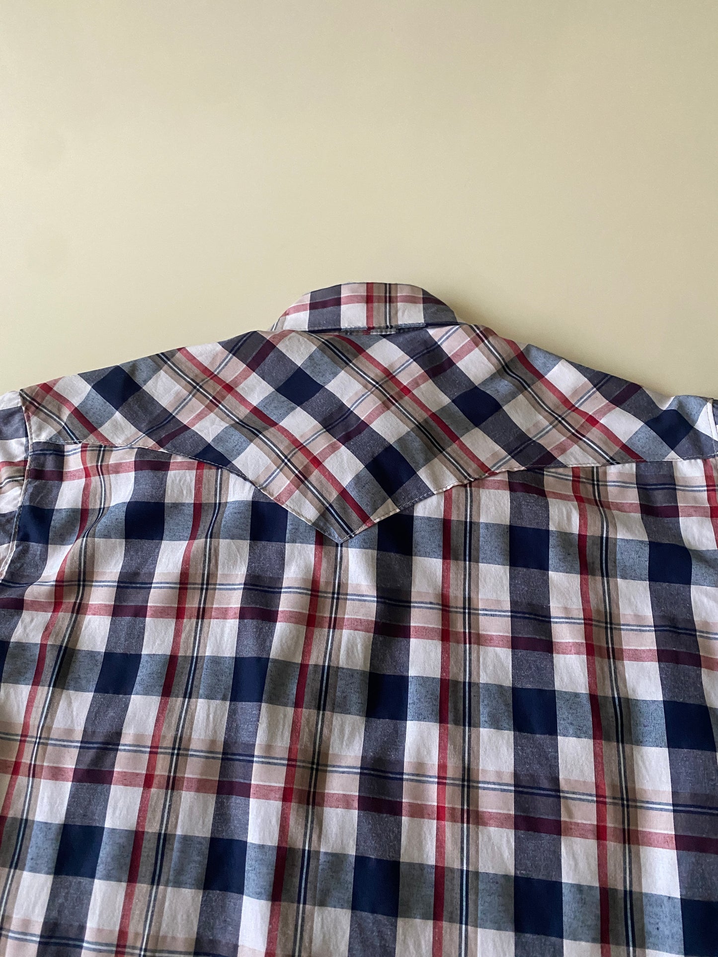 Camisa cuadros corte vaquero, Talla M, 34, Hombre