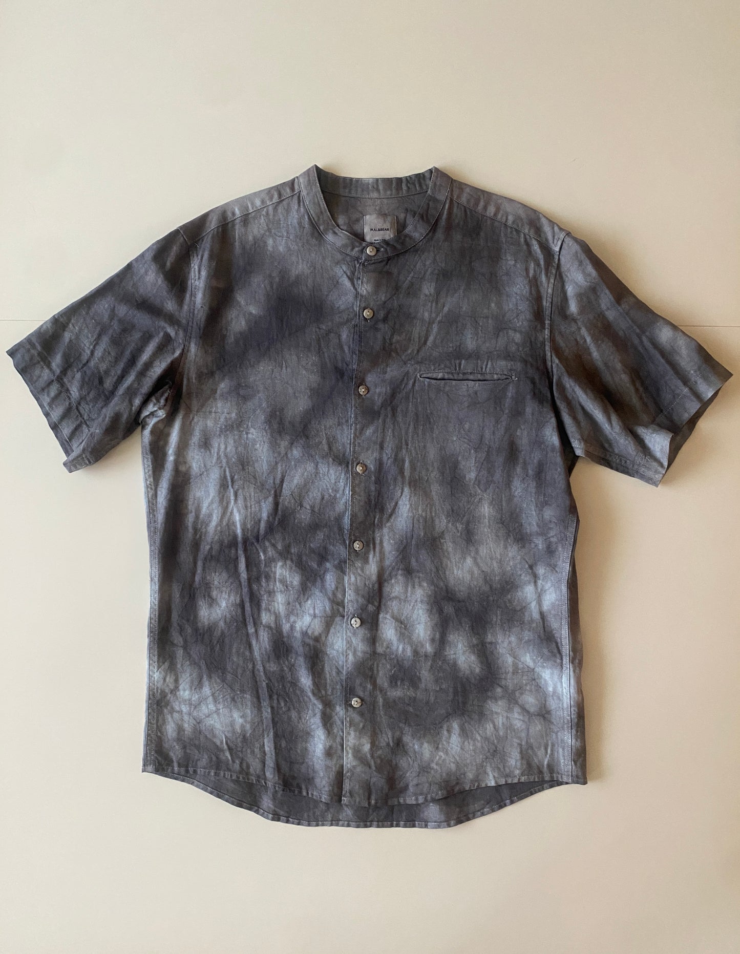 Camisa tie dye gris, Talla M, Hombre