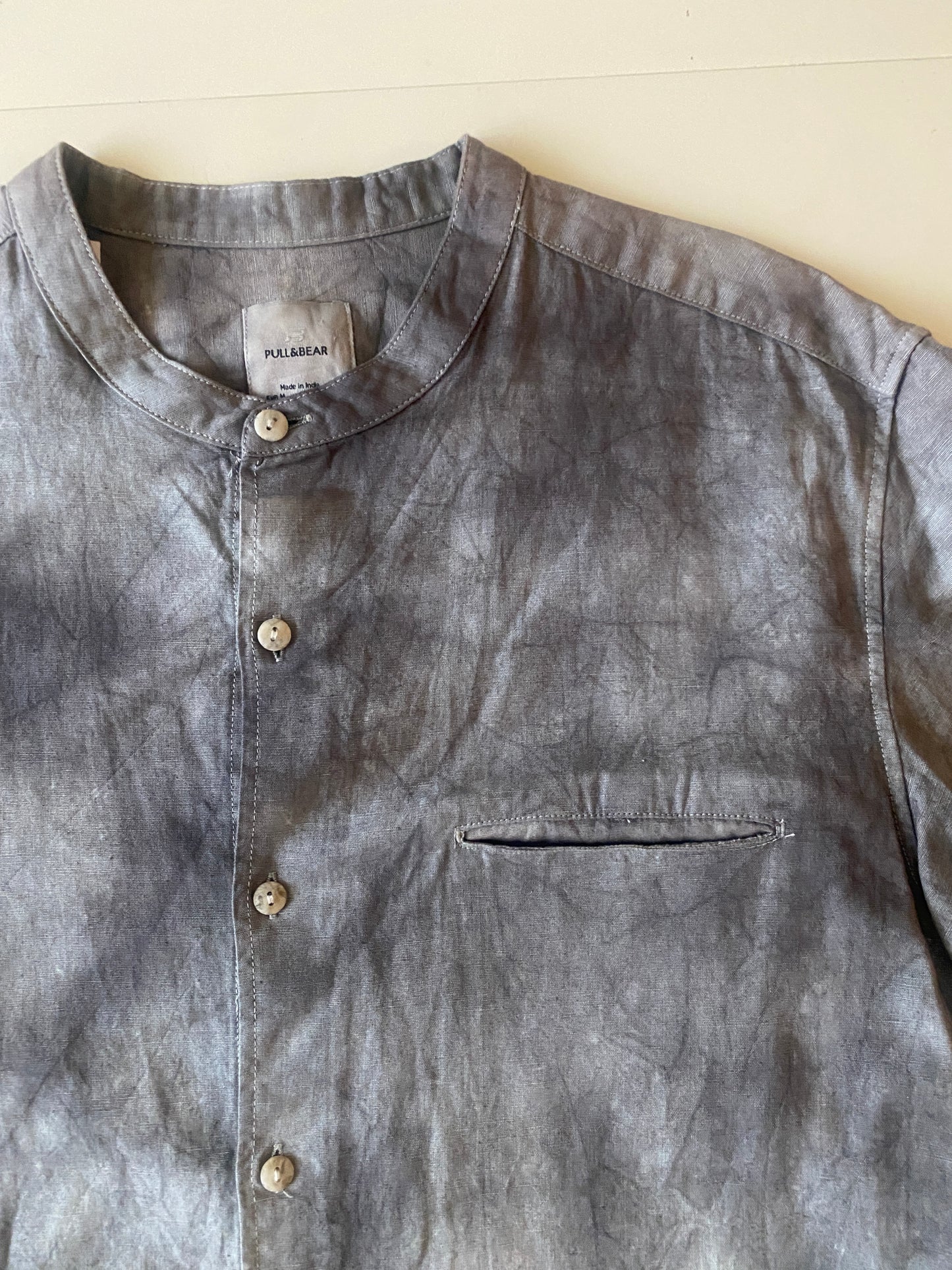 Camisa tie dye gris, Talla M, Hombre