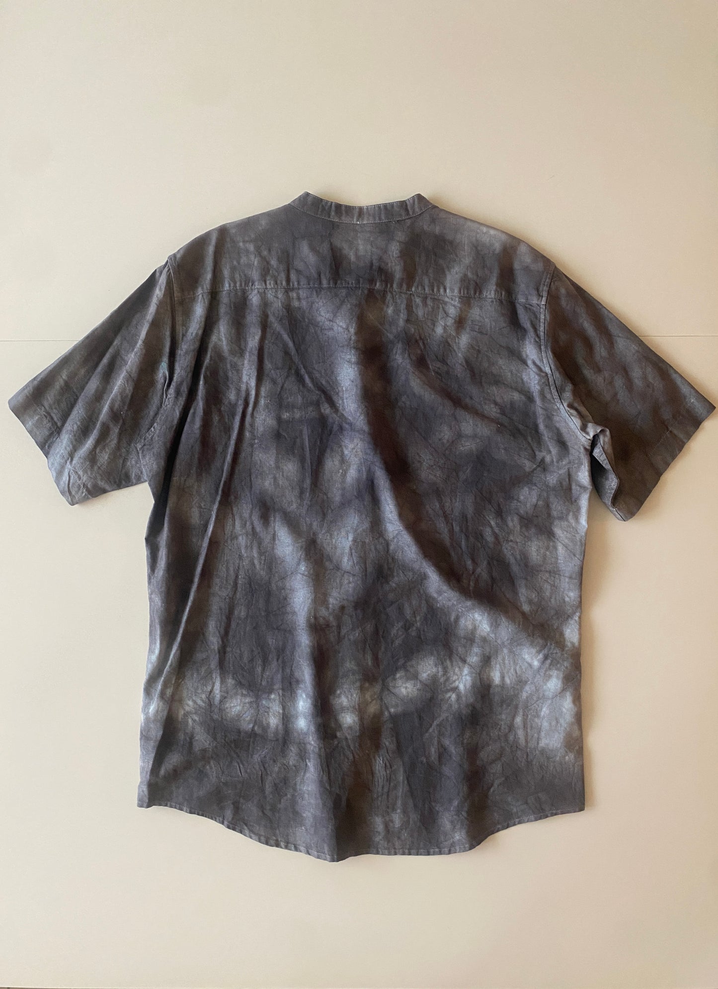 Camisa tie dye gris, Talla M, Hombre